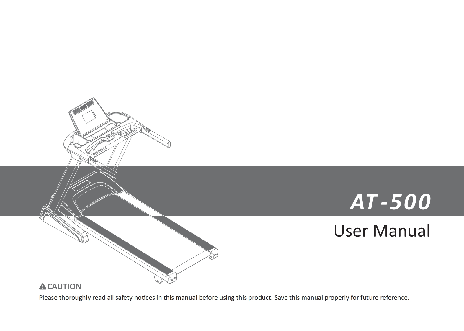 AT500-treadmill-用户操作说明书手册