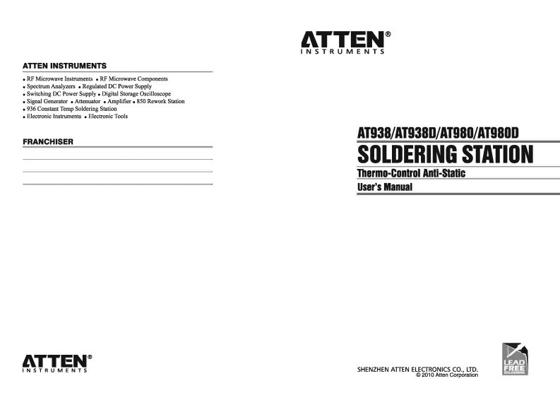 AT938D_AT980D_操作说明书手册_EN