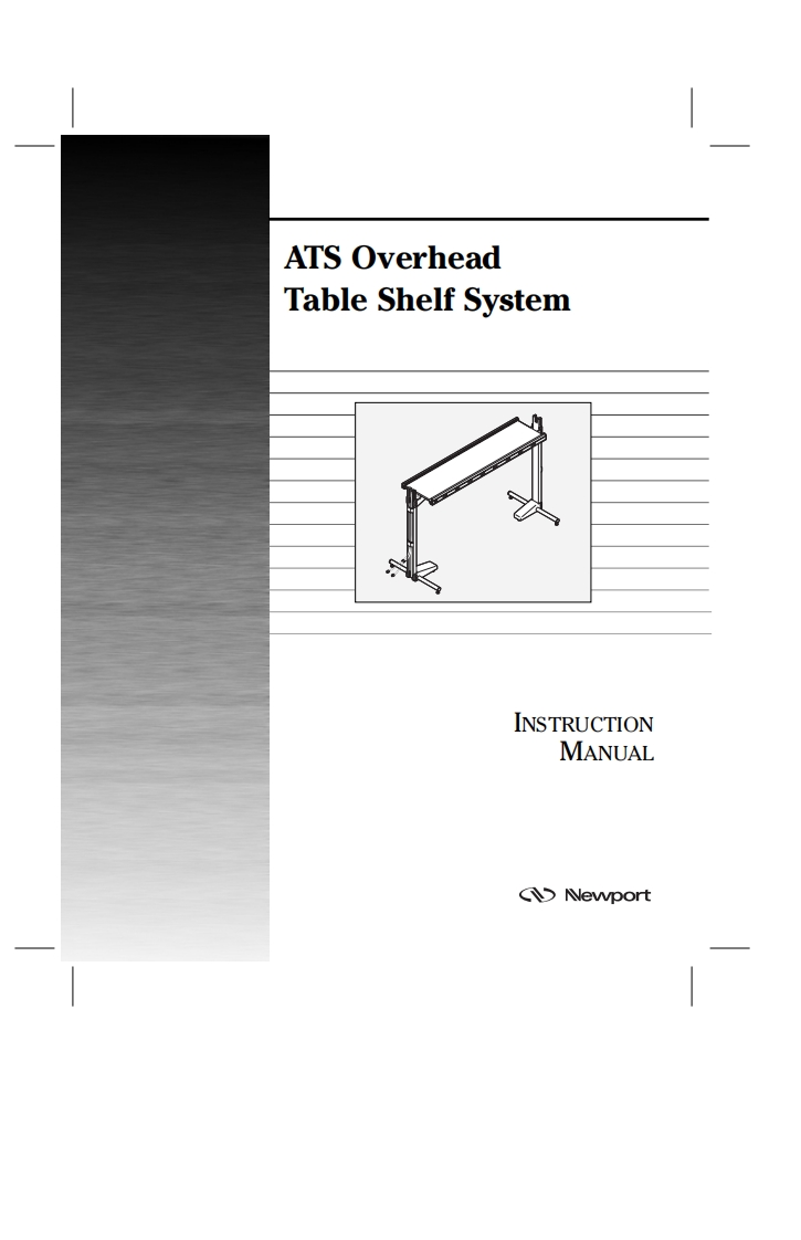 ATS-Overhead-Table-Shelf-System-Users-操作说明书指南-Rev.-G
