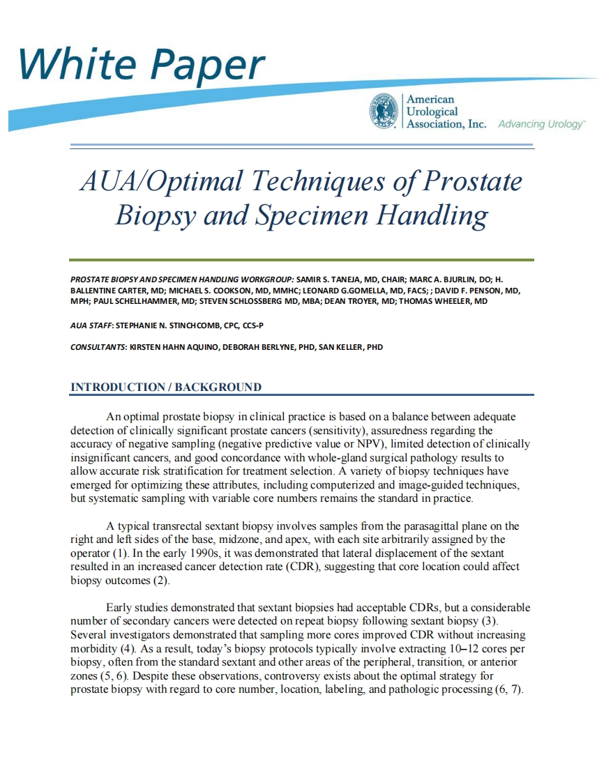 AUA-Prostate-Biopsy-WhitePaper