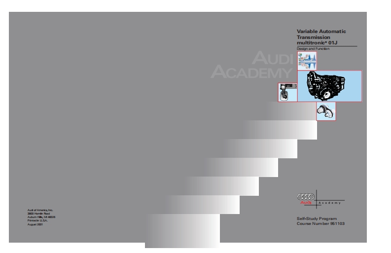 AUDI01JCVT变速箱维修手册