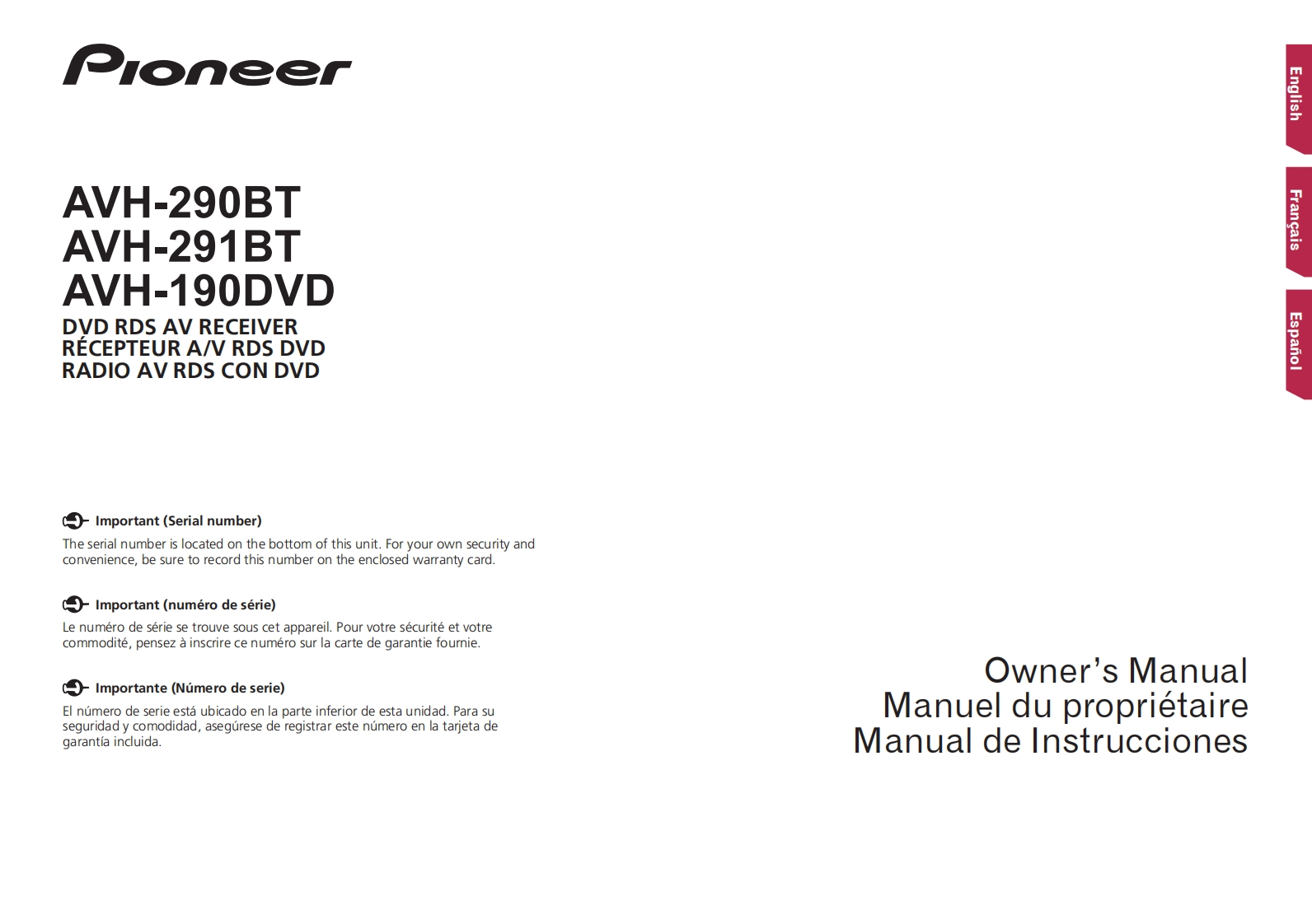 AVH-190DVD_使用说明书手册101216