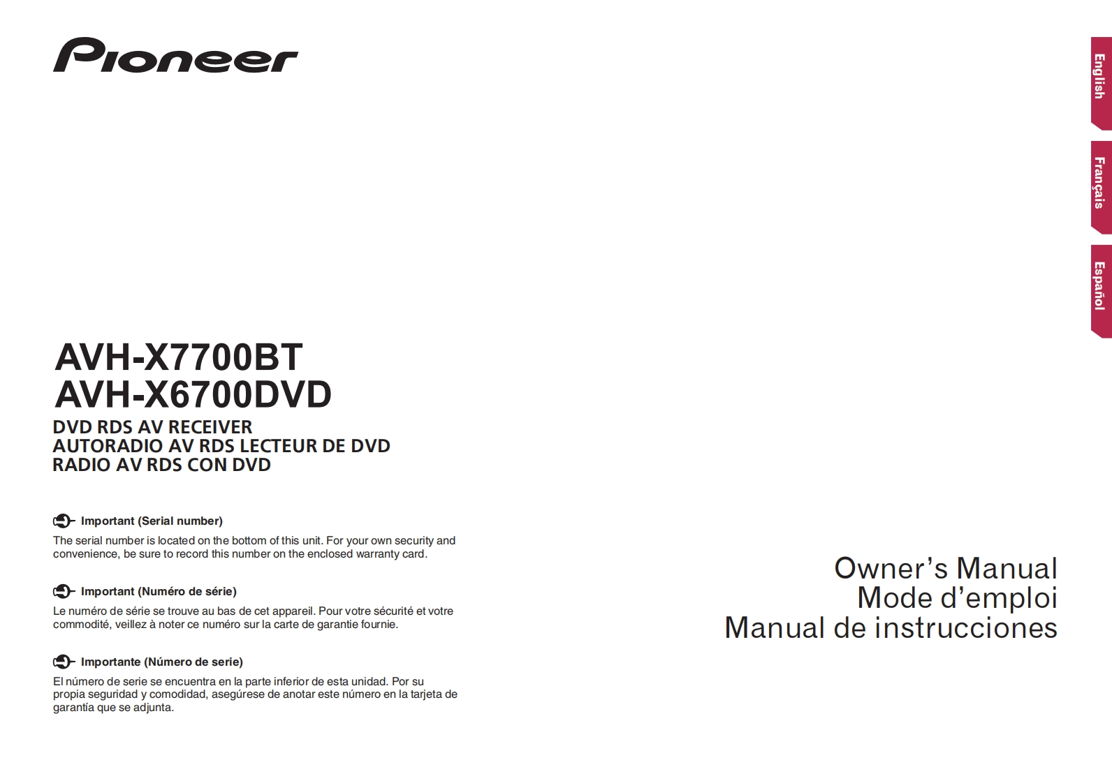 AVH-X6700DVD_使用说明书手册102414