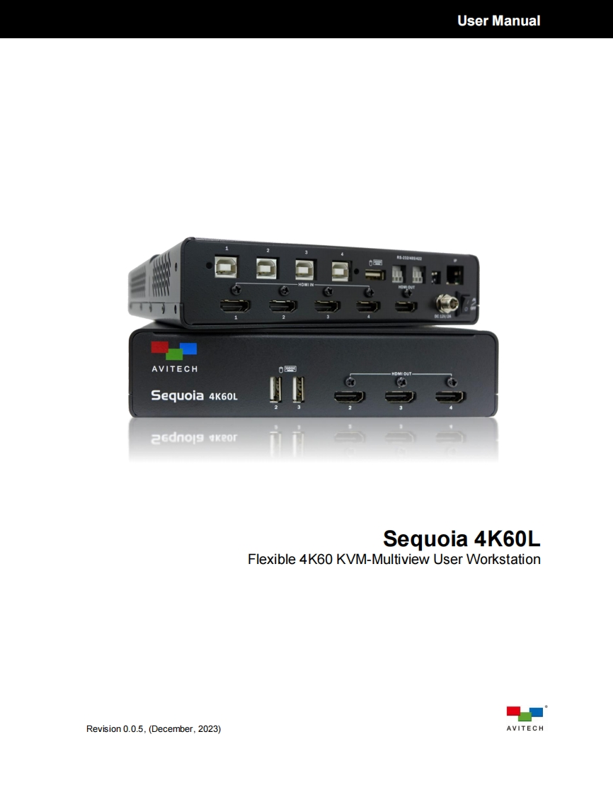 AVITECH-Sequoia-4K60L-操作说明书手册-V005