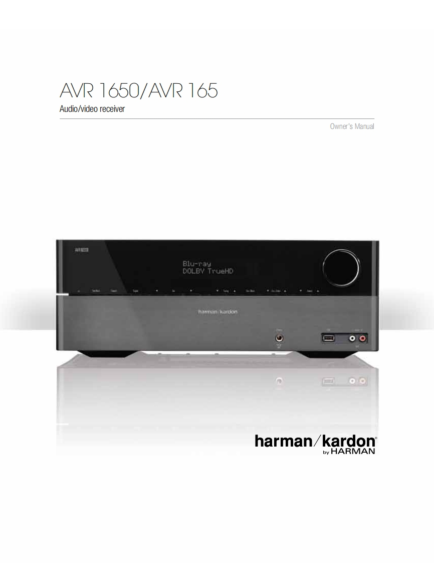 AVR165-AVR1650-MUSIC-THEATER2000HK使用说明书手册