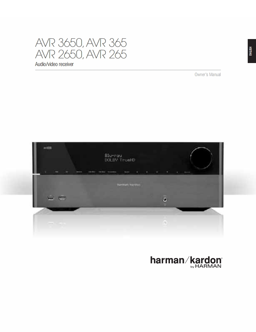 AVR2650_使用说明书手册_EN