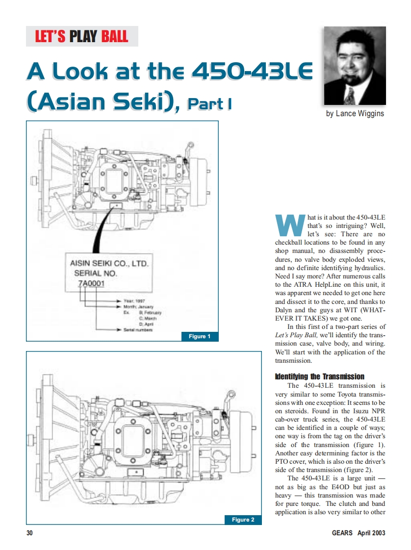 AW45043LE变速箱维修手册