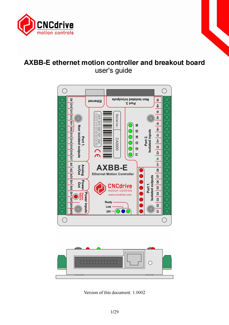 AXBB_E_manual安装调试说明书手册