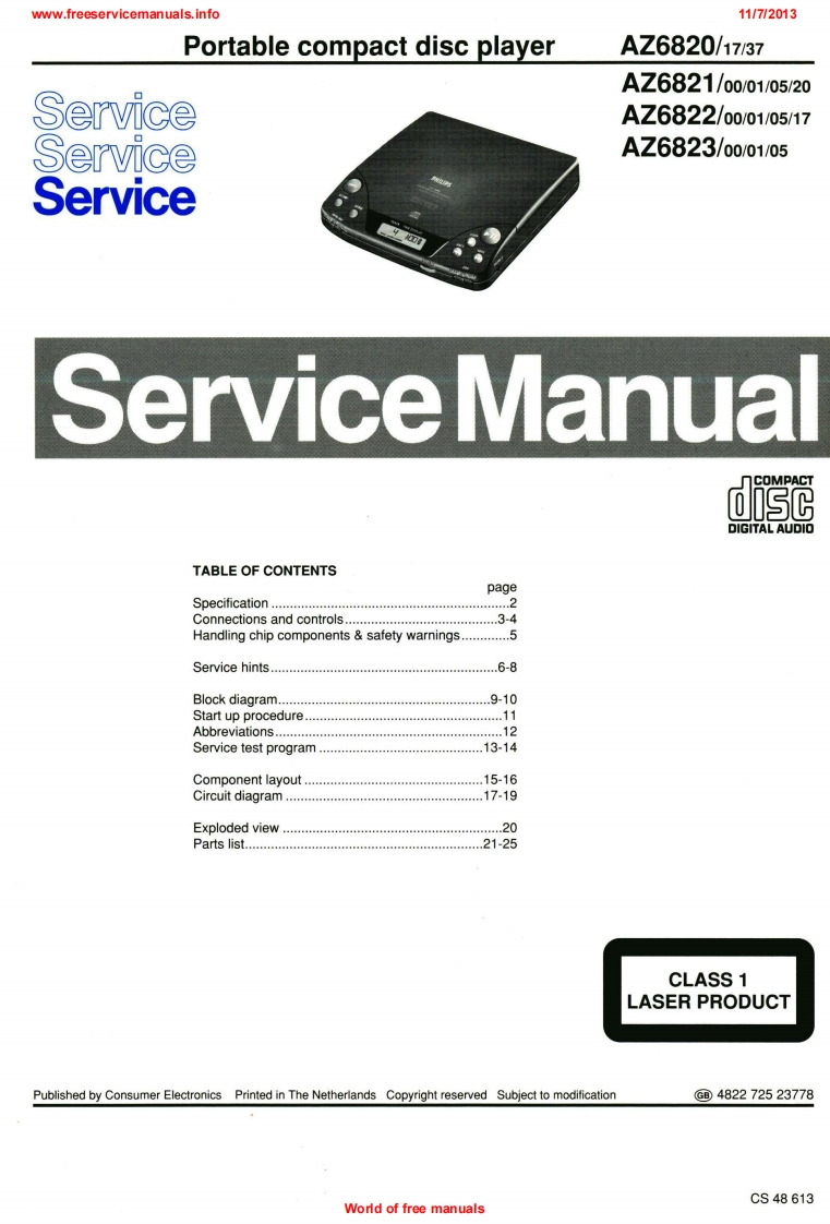 AZ6820-service-manual维修手册
