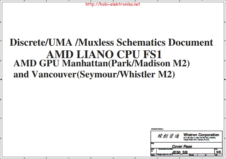 Acer-5560_5560G---Wistron-JE50-SB---Rev-SB---2011笔记本电器原理图