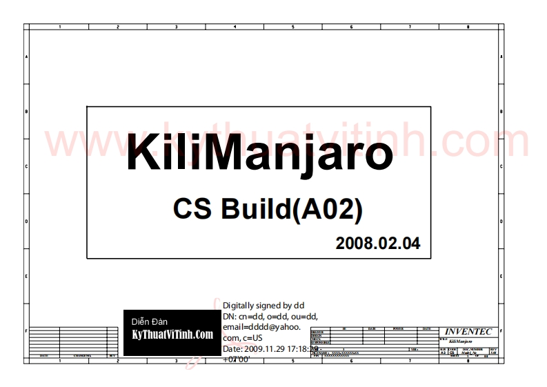 Acer-6920-Kilimanjaro笔记本电器原理图