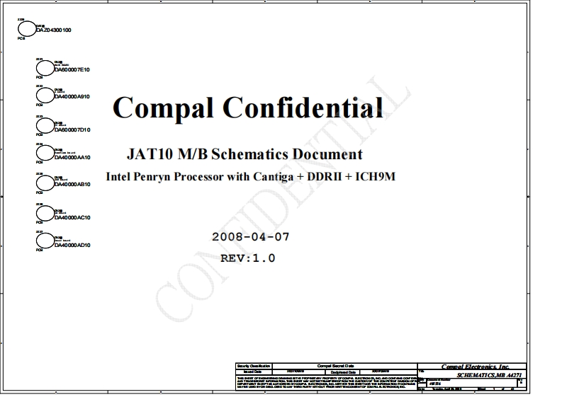 Acer-Aspire-2430-2930-2930Z-JAT10-Compal-LA-4271P笔记本电器原理图