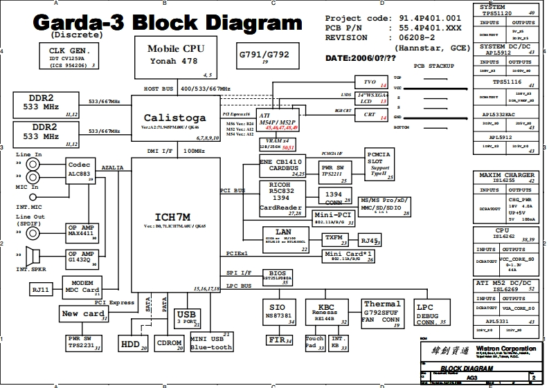 Acer-Aspire-3670_5550_Wistron_Garda-3_AG3_Rev2笔记本电器原理图