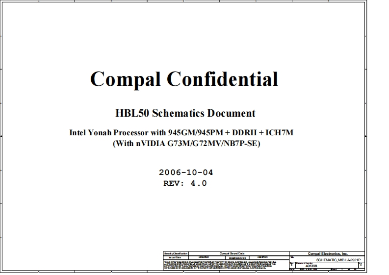 Acer-Aspire-3690_5630_5650_5680_Compal_LA-2921P_HBL50_Rev4.0笔记本电器原理图