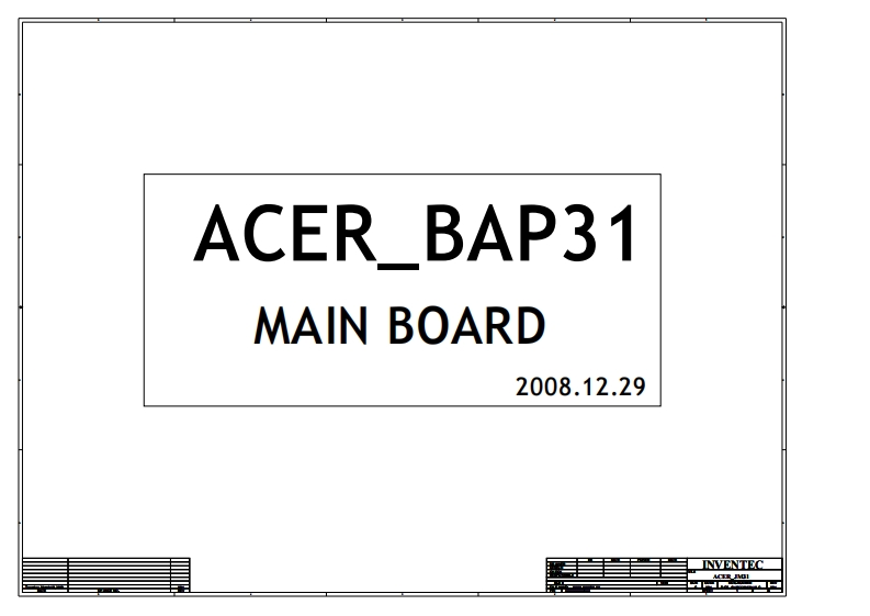 Acer-Aspire-3810T_INVENTEC_ACER_JM31_BAP31_1310A2264501-ALG_Rev_X01笔记本电器原理图