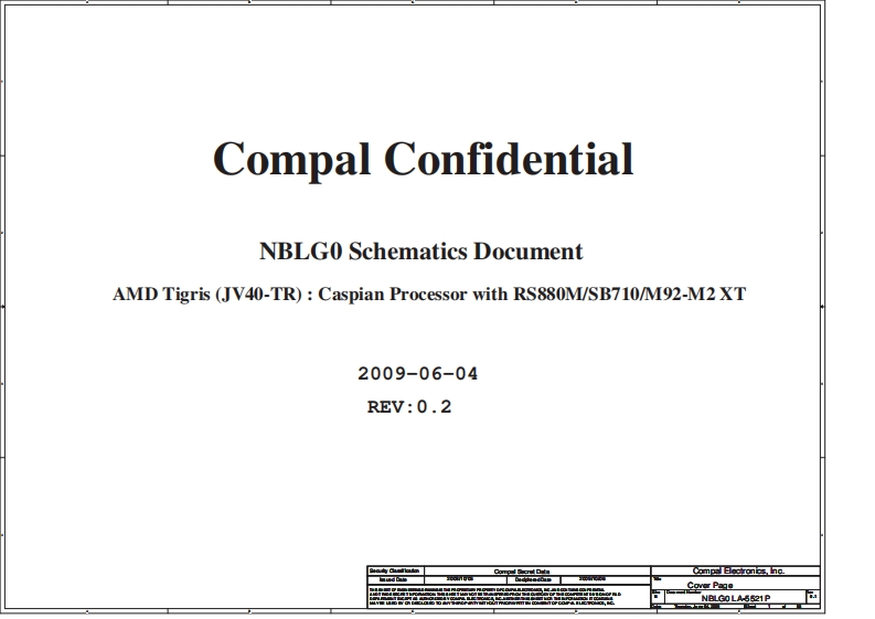 Acer-Aspire-4240_4540_Compal_LA-5521P_NBLG0_Rev0.2笔记本电器原理图