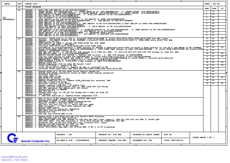 Acer-Aspire-4320-4720-4720G-4720Z---QUANTA-ZO1---REV-3BSec笔记本电器原理图
