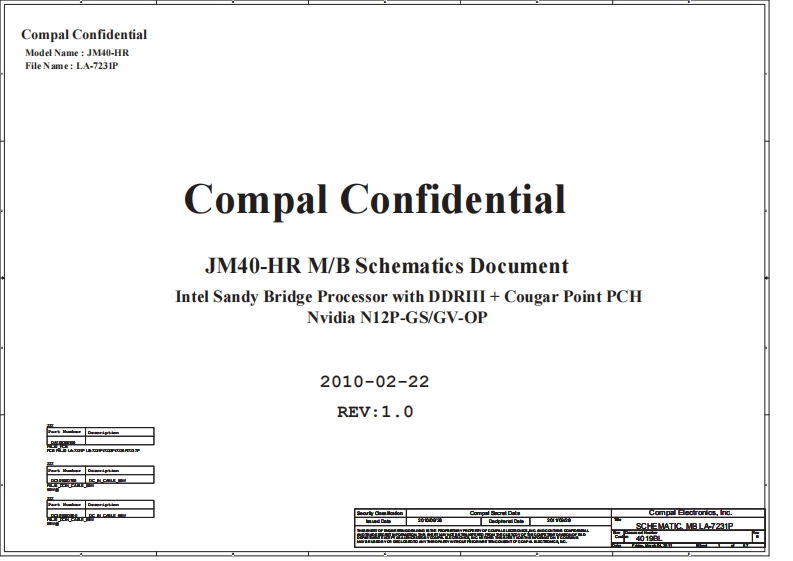 Acer-Aspire-4830TG_Compal_LA-7231P_JM40-HR_P4LJ0_Rev1.0笔记本电器原理图