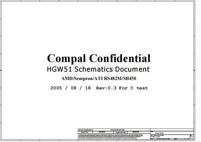 Acer-Aspire-5034_Compal_LA-2931_HGW51_Rev0.3笔记本电器原理图