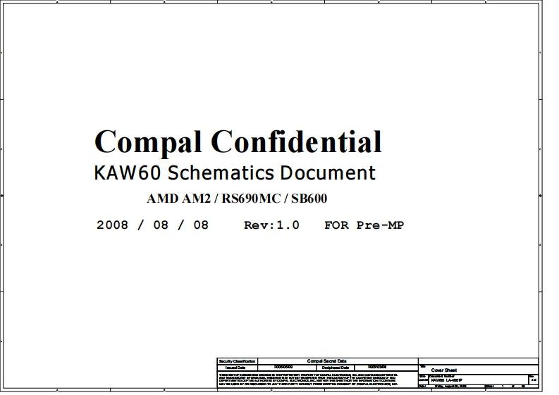 Acer-Aspire-5515-eMachines-E620---COMPAL-LA-4661P-KAW60---REV-1.0笔记本电器原理图
