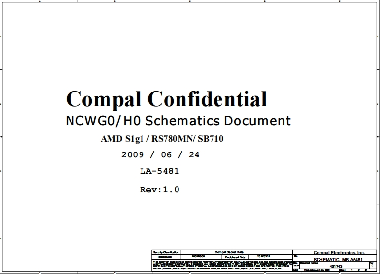 Acer-Aspire-5517_5332_5532_5732_Compal_LA-5481P_HCWG0_H0_Rev1.0笔记本电器原理图