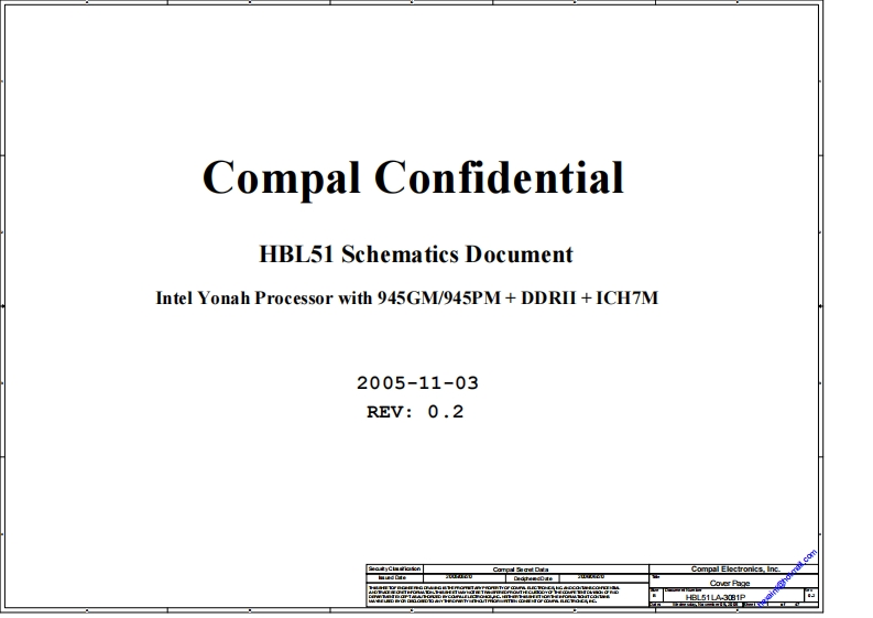 Acer-Aspire-5610-(Compal-LA-3081P)-Laptop-Schematics笔记本电器原理图