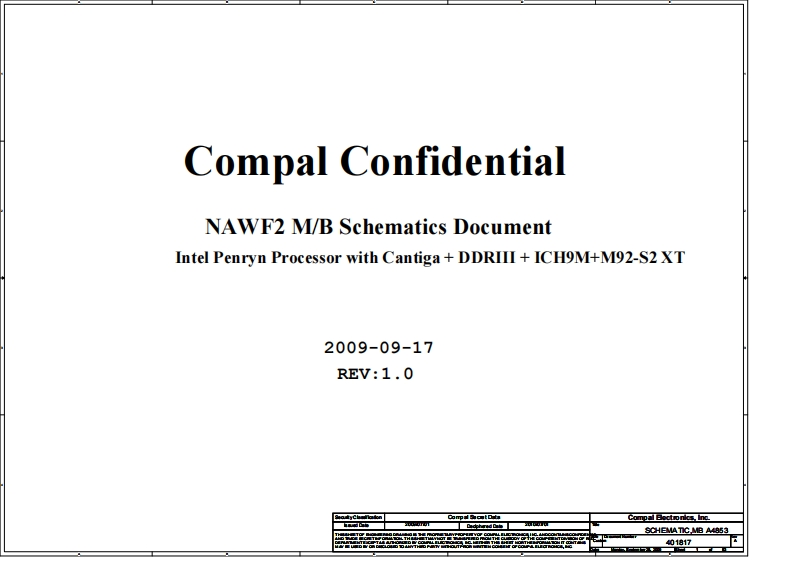 Acer-Aspire-5732ZG_Compal_LA-4853P_NAWF2_Rev1.0笔记本电器原理图