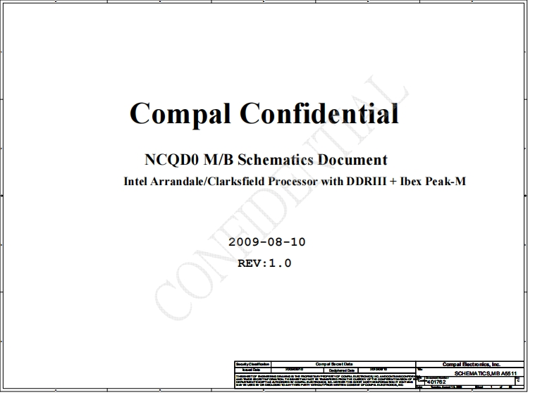 Acer-Aspire-5940G_Compal_LA-5511P_NCQD0_Rev1.0笔记本电器原理图