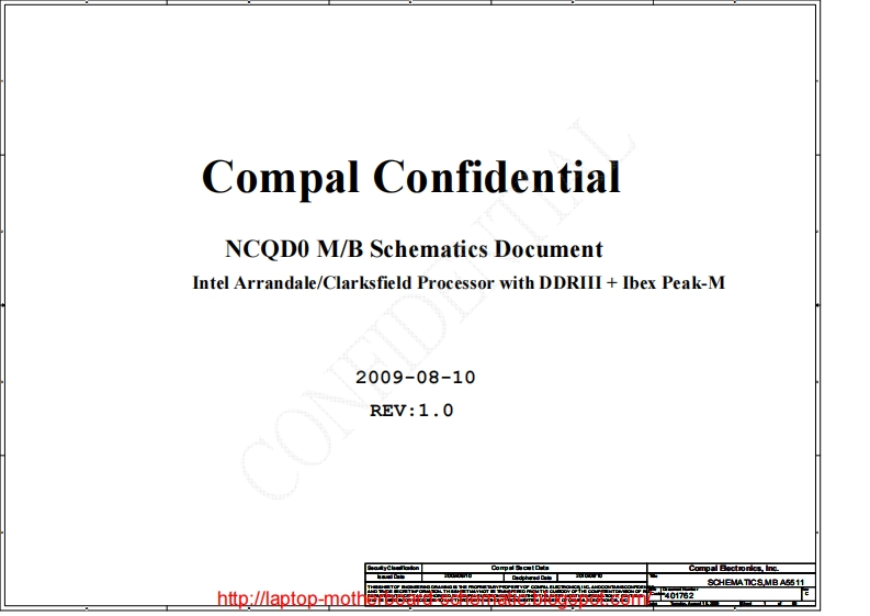 Acer-Aspire-5940g-(Compal-LA-5511p)-laptop-schematics笔记本电器原理图