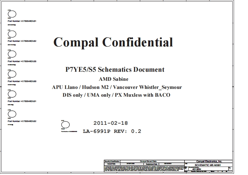 Acer-Aspire-7560_Compal_LA-6991P_P7YE5_S5_Sabine_Rev0.2笔记本电器原理图