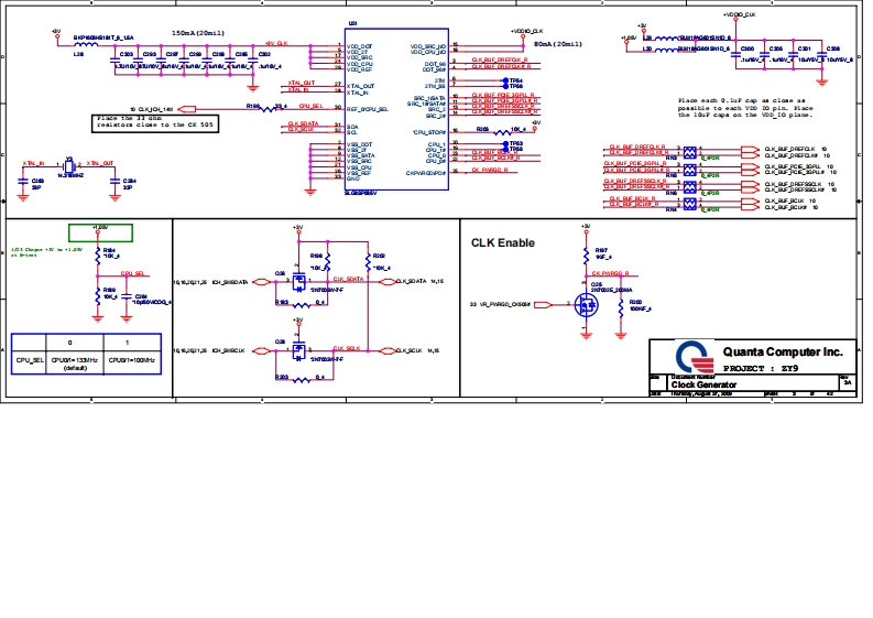 Acer-Aspire-8940_8940G_Quanta_ZY9_Rev3A笔记本电器原理图