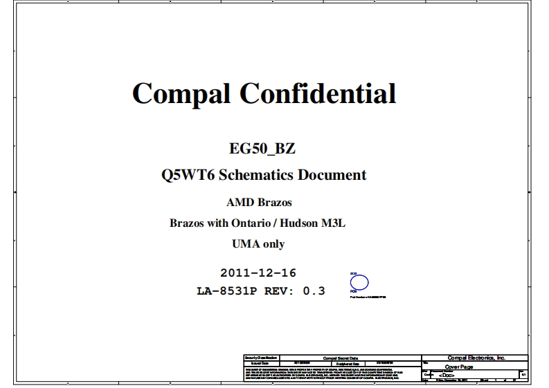 Acer-Aspire-E1-521_Compal_LA-8531P_Q5WT6_EG50_BZ_Brazos_Rev0.3笔记本电器原理图