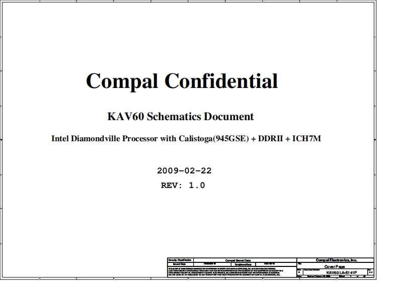 Acer-Aspire-One-AOD250_Compal_LA-5141P_KAV60_Rev0.2笔记本电器原理图
