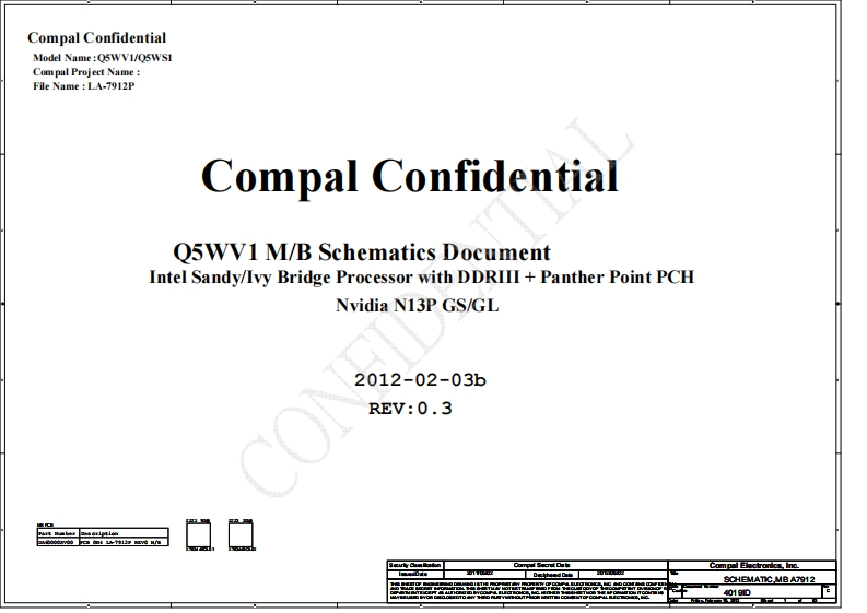 Acer-Aspire-v3-571_Compal_LA-7912P_Q5WV1_Q5WS1_Rev0.3-笔记本电器原理图