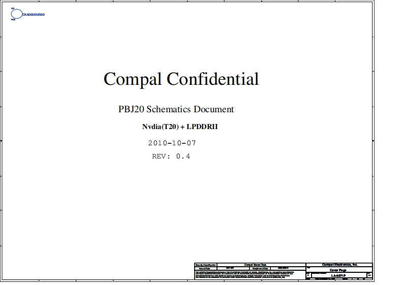 Acer-Iconia-A500_Compal_LA-6871P_PBJ20_Rev0.4笔记本电器原理图