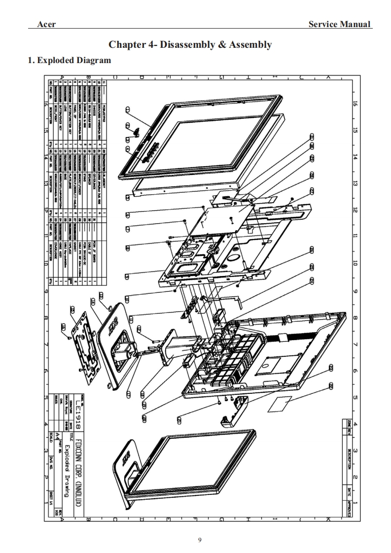 Acer-LCD-Monitor-AL1917-LE1918-Schematics笔记本电器原理图
