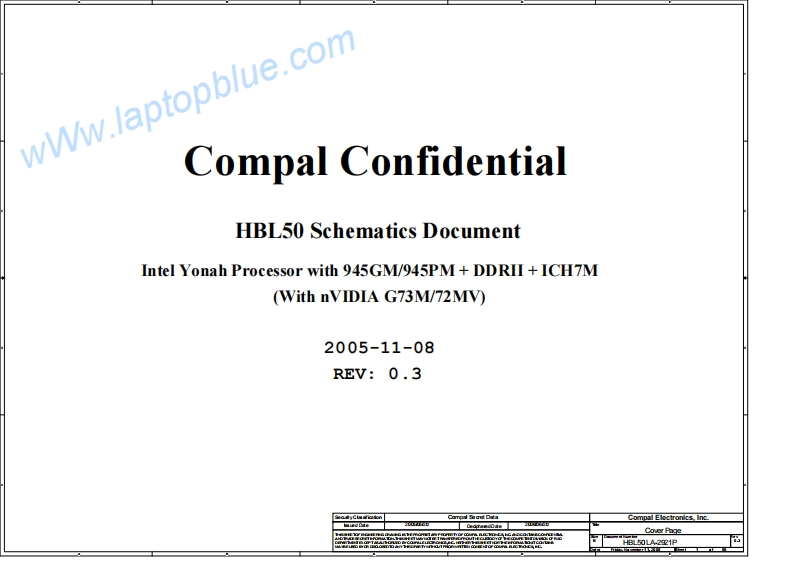 Acer-TravelMate-4230-(Compal-LA-2921P)笔记本电器原理图