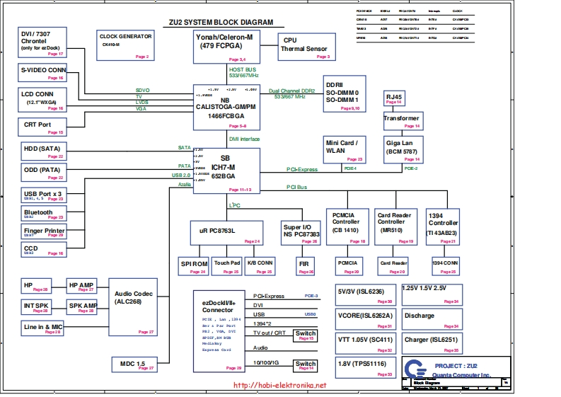 Acer-TravelMate-6230-6231-6290-6291-6292笔记本电器原理图