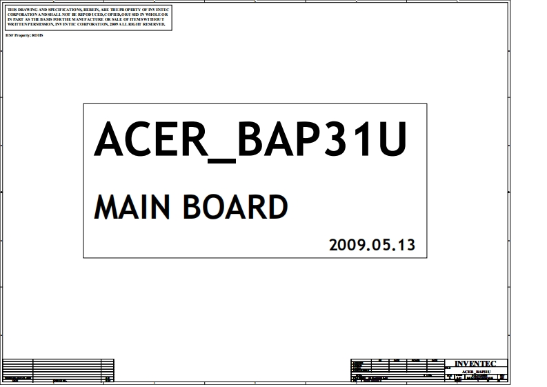 Acer-TravelMate-8371_8371G-Aspire-3410_3810-Gateway-EC34_38_Inventec_BAP31U_-Rev.A01笔记本电器原理图