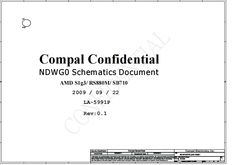 Acer-eMachines-E430-E630-(Compal-LA-5991)-laptop-schematics笔记本电器原理图
