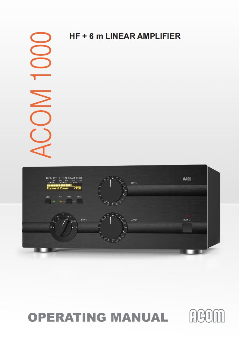 Acom-1000-User-Manual操作说明书手册-GB-05_2017