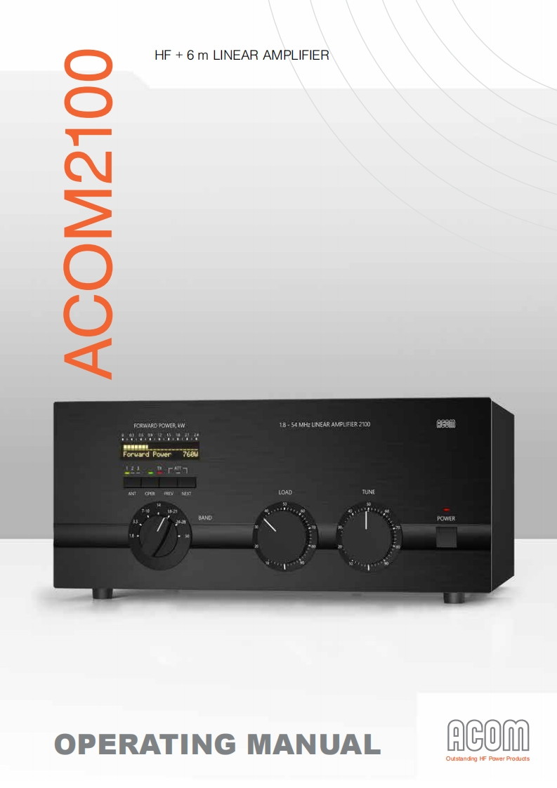 Acom-2100-User-Manual操作说明书手册-GB-03_2016