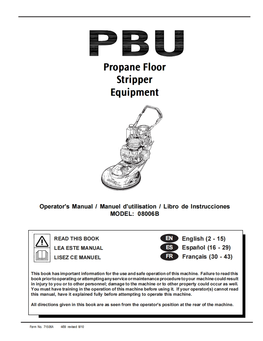 Advance-PBU-Strip-Machine-Manual