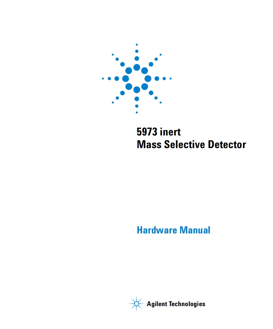 Agilent-5973-Inert-Mass-Selelctive-Detector-操作说明书手册