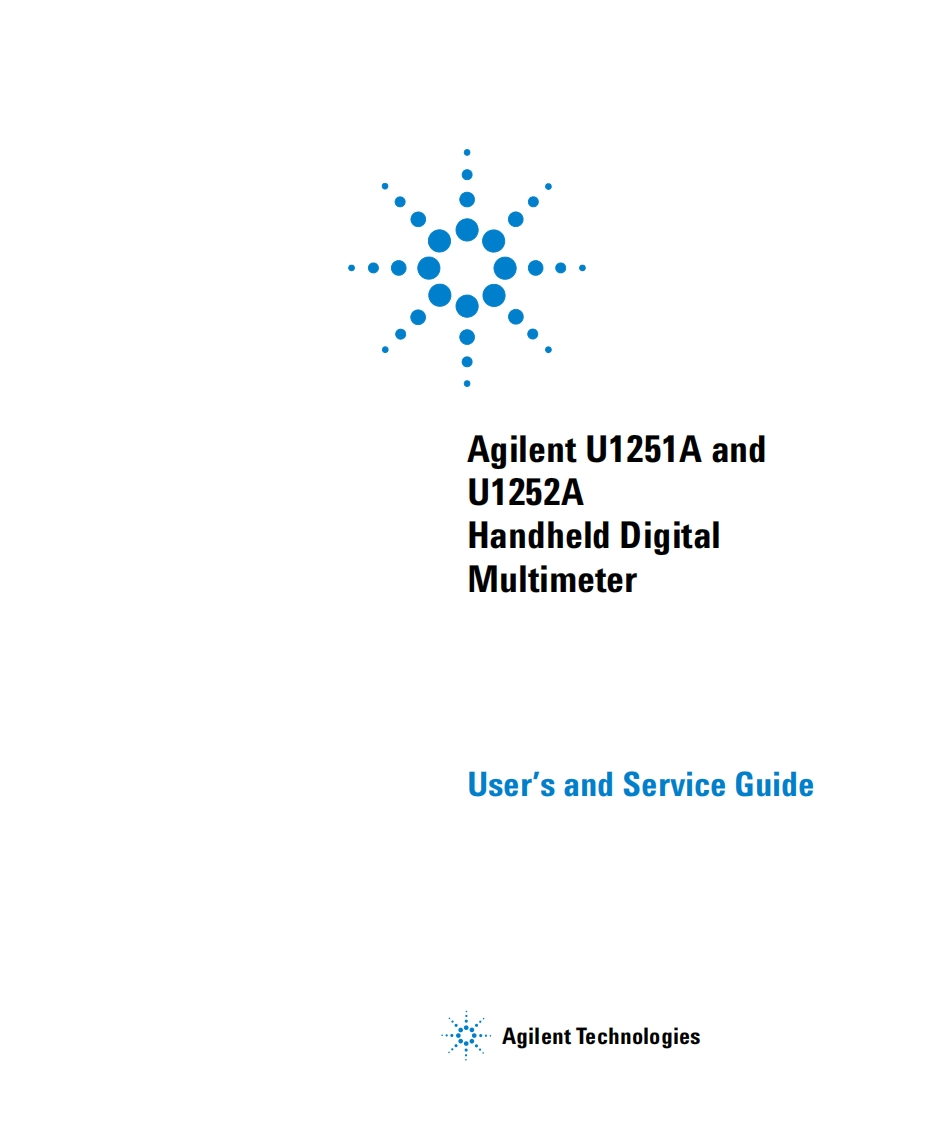 Agilent-U1251A-User-Manual操作说明书手册