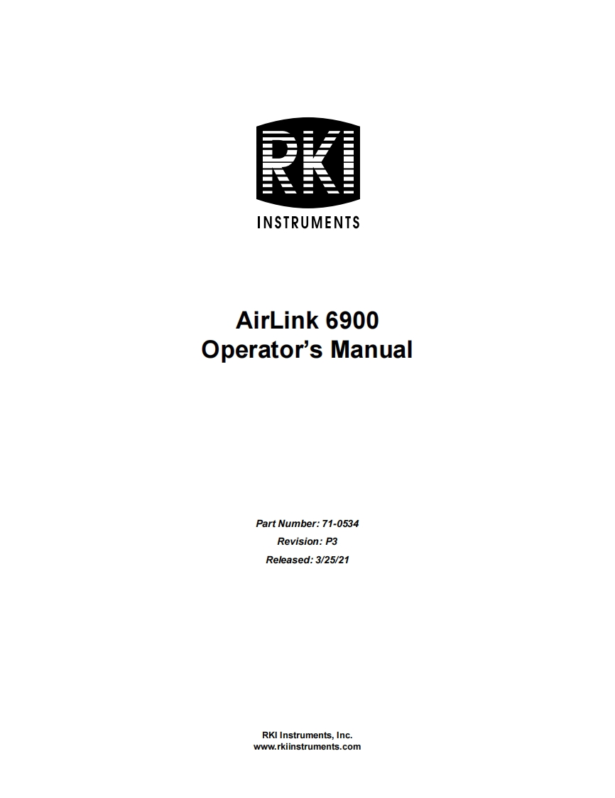 AirLink_6900_手册说明书指南