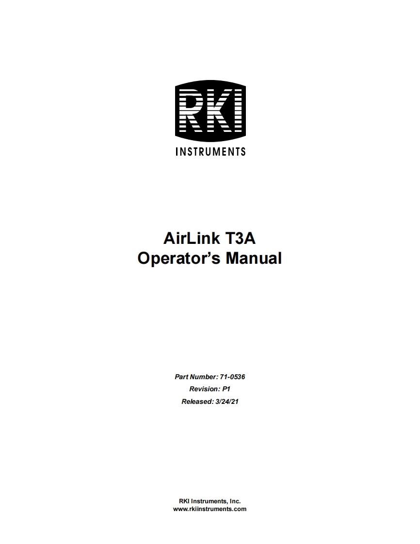 AirLink_T3A_手册说明书指南