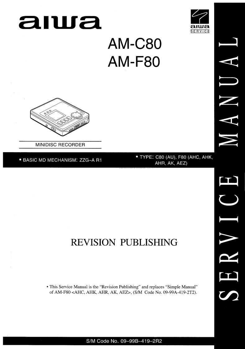 Aiwa-AMF80-md-维修说明书手册含电器原理图