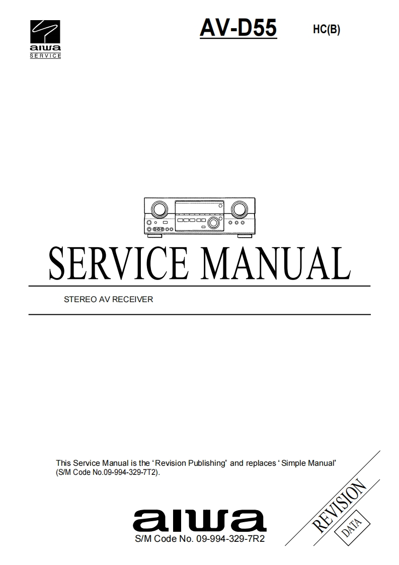 Aiwa-AVD55-avr-维修说明书手册含电器原理图