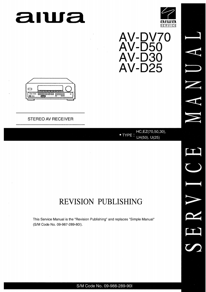 Aiwa-AVDV70-avr-维修说明书手册含电器原理图